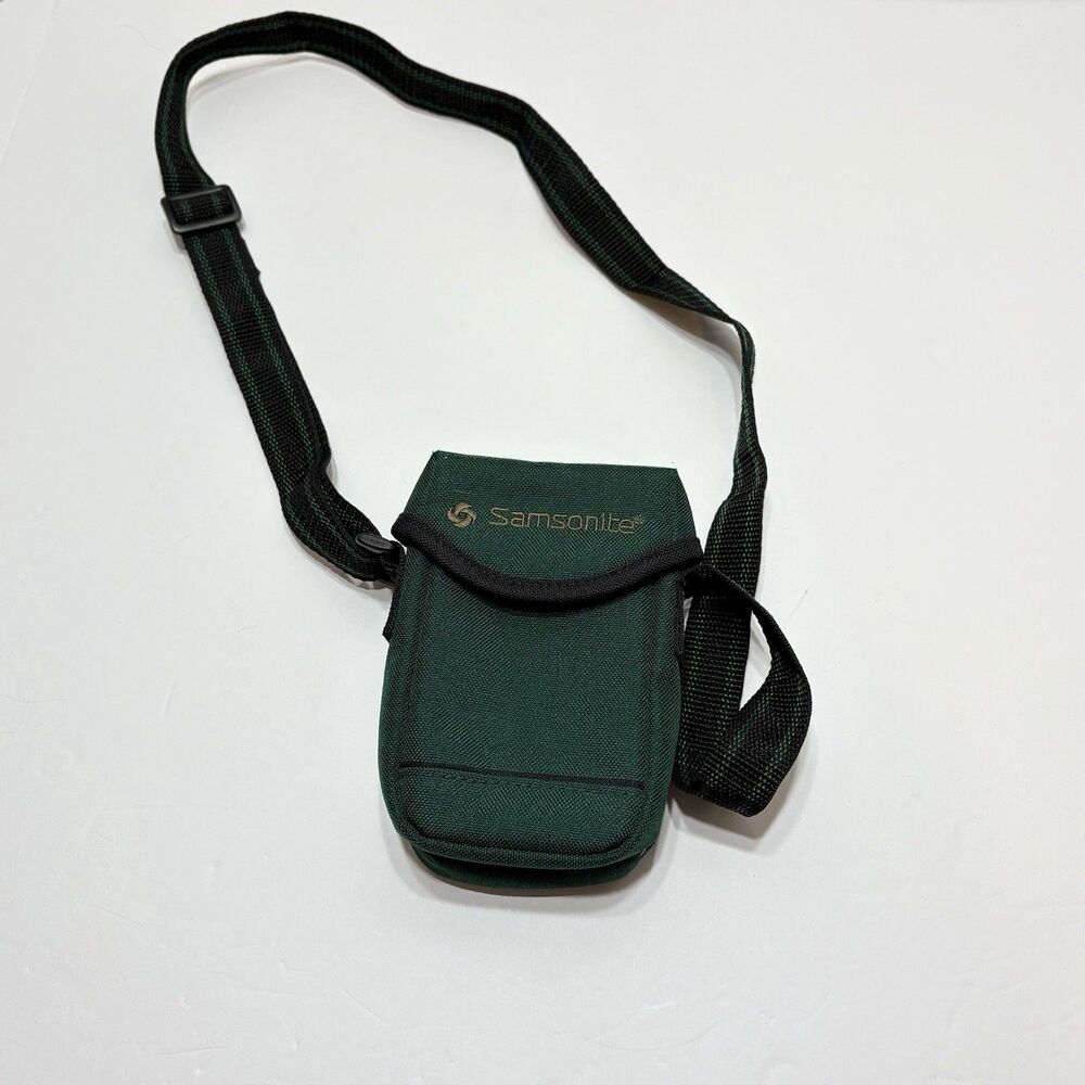 Samsonite Green Camera Bag Case Digital SLR DSLR Photography Shoulder Strap
